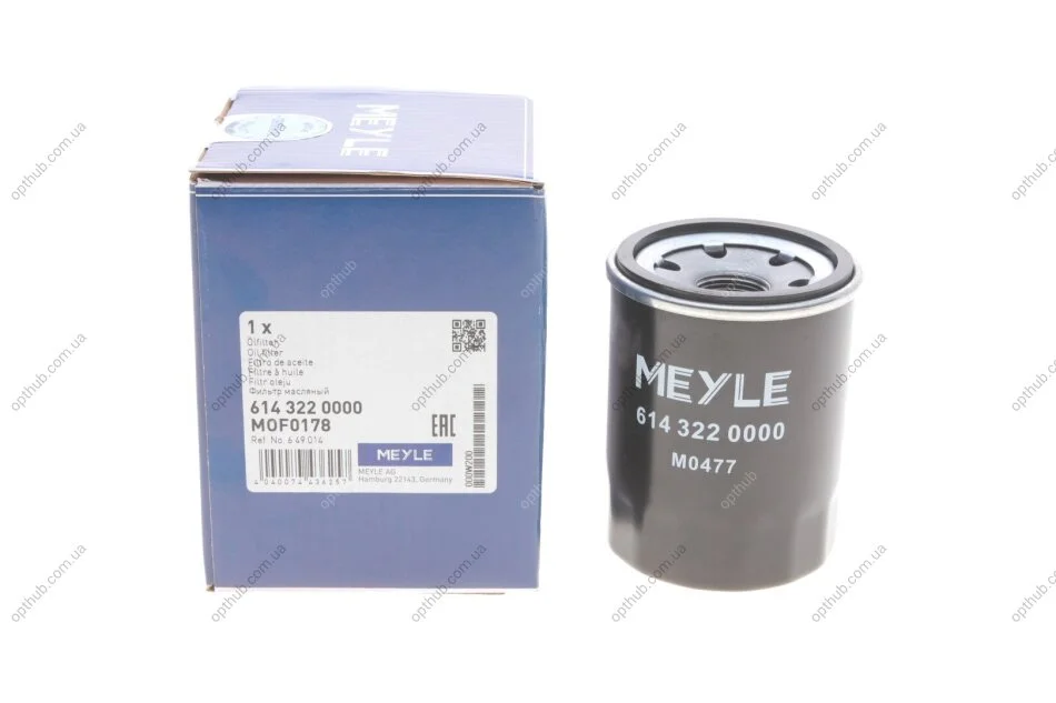 Фільтр масляний Mazda 626 II 1.6-2.0 -87 UA63 MEYLE 614 322 0000 (фото 1)