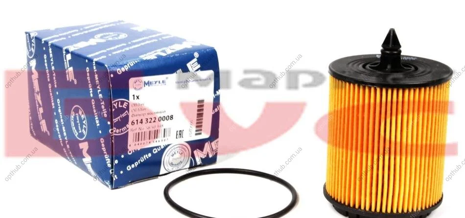 Фільтр масляний Opel Astra G/Vectra B/C 2.2i 00- UA63 MEYLE 614 322 0008 (фото 1)