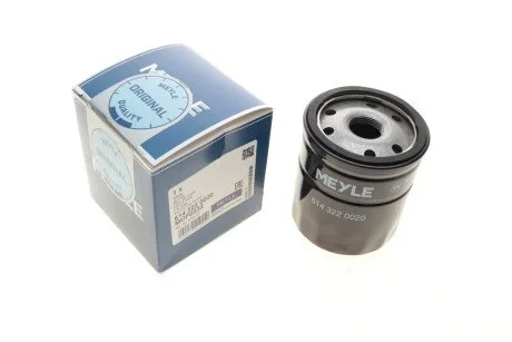 Фільтр масляний Opel Astra K 1.0/1.4 15-/Insignia B 1.5/2.0 16V 17- UA63 MEYLE 614 322 0020
