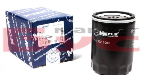 Фільтр масляний Ford Escort 1.8D/TD 89-95 UA63 MEYLE 714 322 0000