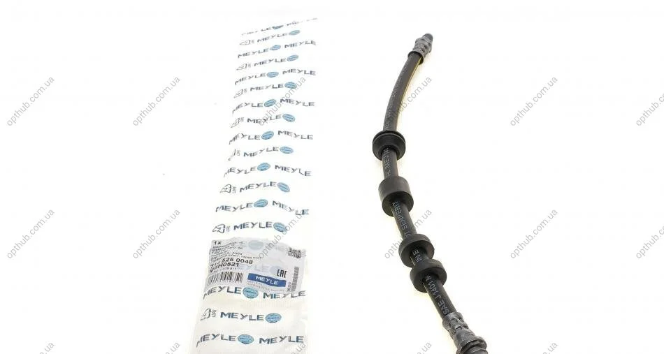 Шланг гальмивний (передний) Ford Mondeo/S-Max/Volvo S60/V60/V70 /XC70 1.6-4.4 06- (L=390mm) UA63 MEYLE 714 525 0048 (фото 1)