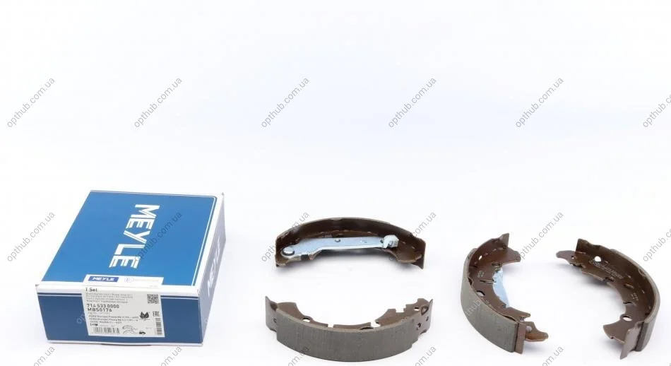 Колодки гальмівні (задні) Ford Fiesta 95-/Fusion 02- (барабанні) (203x38) UA63 MEYLE 714 533 0000 (фото 1)