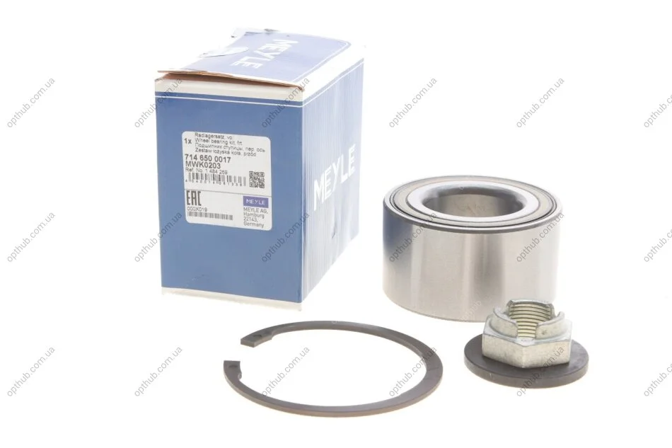 Підшипник маточини FORD TRANSIT CONNECT 02-13 перед. міст (Вир-во) MEYLE 714 650 0017 (фото 1)