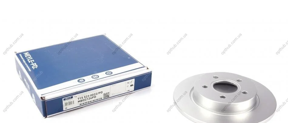 Диск гальмівний (задній) Ford Focus III 10- (271x11) UA63 MEYLE 715 523 0022/PD (фото 1)