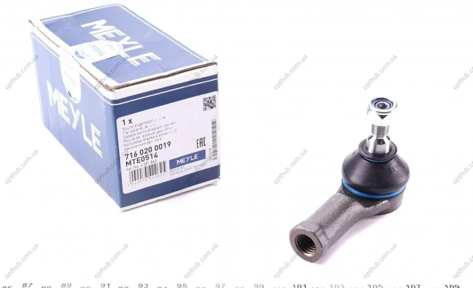 Наконечник тяги рульовой Ford Connect 02- UA63 MEYLE 716 020 0019 (фото 1)
