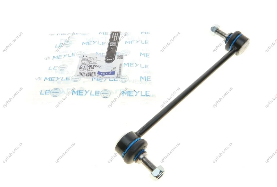 Тяга стабилизатора (переднього) Ford Fiesta 08-/Mazda 2 07-15 UA63 MEYLE 716 060 0042 (фото 1)