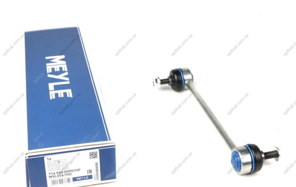 Тяга стабілізатора FORD ESCORT I-VII, FIESTA III-IV, FOCUS, MONDEO I-II 89-08 перед. міст(Вир-во MEY 716 060 0 MEYLE 716 060 0090/HD (фото 1)