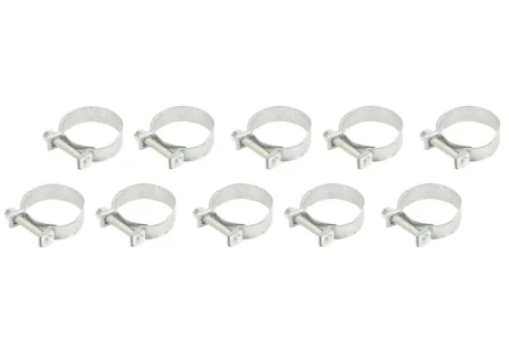 (EN) Screw band 52-03010667 комплектація 10шт, ширина 10 мм, максимальний діаметр 28мм, діаметр 25-28 мм, матеріал: гальванізований / (en) soft steel, вид сталі: W1 MIKALOR OSM 03010667 10SZT