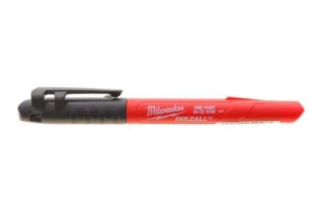 Маркер для будмайданчика InkZAll, тонкий, чорний MILWAUKEE 48223100