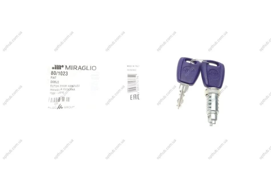 Сердцевина замка дверей Fiat Doblo 01- (opt-om) MIRAGLIO 80/1023 (фото 1)