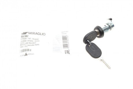 Сердцевина замка дверей (передніх/задніх/R) Fiat Ducato/Citroen Jumper 94-02 (opt-om) MIRAGLIO 80/382