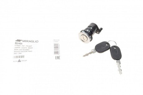 Сердцевина замка дверей (передних/L) Fiat Ducato/Citroen Jumper 02- (opt-om) MIRAGLIO 80/464
