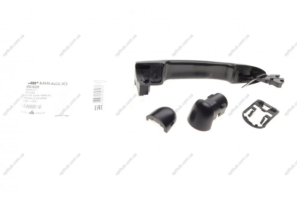 Ручка дверей (передних/задньой/ззовни) Renault Megane/Scenic 02-09 (opt-om) MIRAGLIO 80/659 (фото 1)