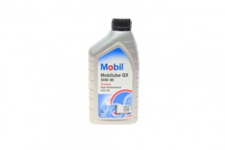 Масло трансмисс. Mobilube GX 80W-90 API GL-4 (Канистра 1л) MOBIL 142116