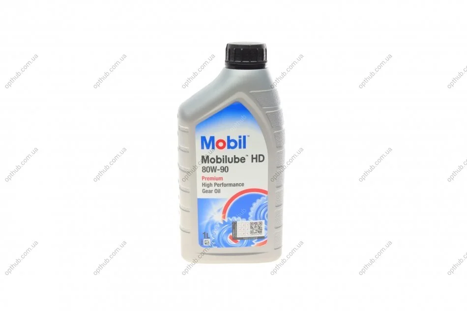 Масло трансмисс. Mobilube HD 80W-90 API GL-5 (Канистра 1л) MOBIL 142132 (фото 1)