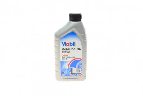 Масло трансмисс. Mobilube HD 80W-90 API GL-5 (Канистра 1л) MOBIL 142132