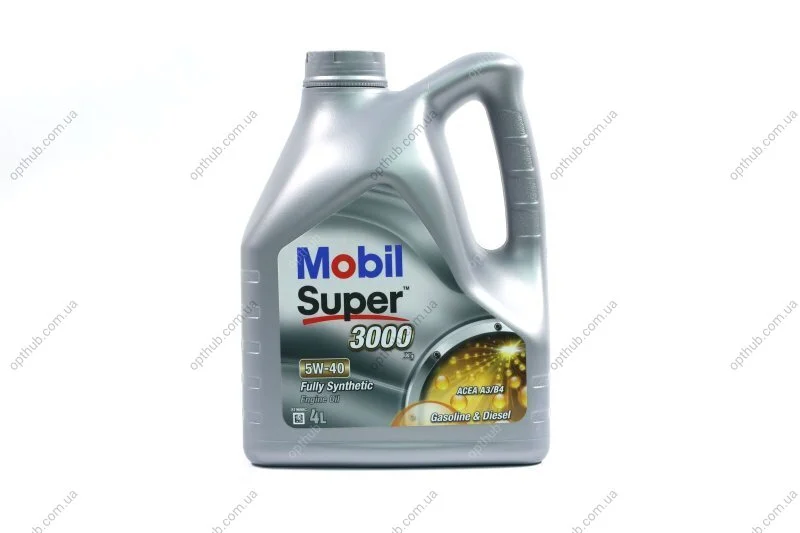 Масло моторное Super 3000 X1 5W-40 (Канистра 4л)) MOBIL 150013 (фото 1)