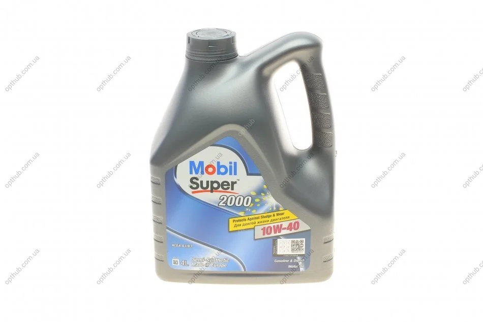 Моторное масло Mobil Super 2000 X1 10W-40, 4л MOBIL 152568 (фото 1)