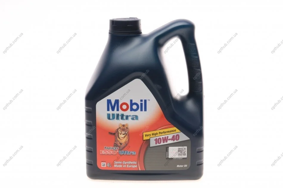 Моторное масло Mobil Ultra 10W-40, 4л MOBIL 152624 (фото 1)