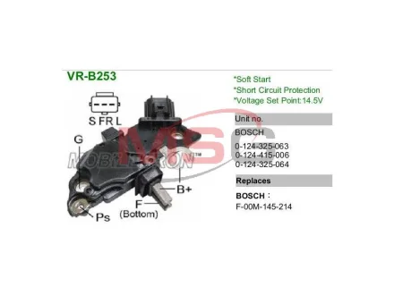 Регулятор напруги генератора РЕГУЛЯТОР НАПРУГИ IB235 TW -ua MOBILETRON VRB253