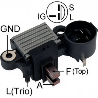 Регулятор напряжения генератора РЕГУЛЯТОР НАПРЯЖЕНИЯ ГЕНЕРАТОРА 137364 CN MOBILETRON VRH20009