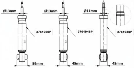 Амортизатор підвіски MONROE 376195SP