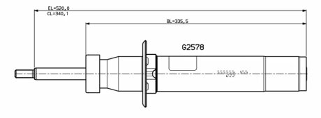 Амортизатор підвіски MONROE G2578