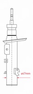 Амортизатор газомасляний CITRO C3 II/ DS3 09- FR *D=47 MM MONROE G8204