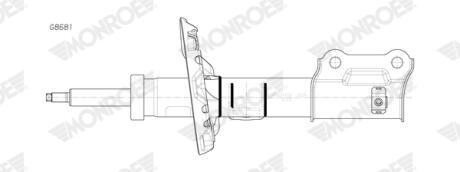 Амортизатор газомасляний MONROE G8681