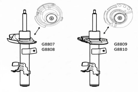 Амортизатор підвіски MONROE G8810