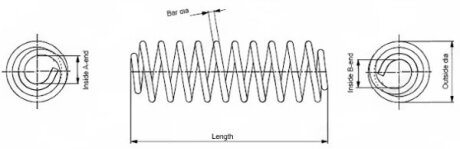 Пружини підвіски MONROE SP4118
