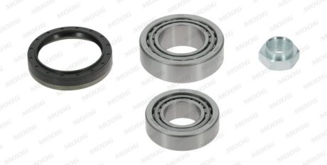 Підшипник призначений для монтажу на маточину мостів легкових автомобілів, роликовий з елементами монтажу.. MOOG PE-WB-11439