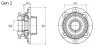 Маточина колеса в зборі AUDI / SEAT / VW A2 (8Z0) / IBIZA V (ЗАДН MOOG VO-WB-11058 (фото 1)