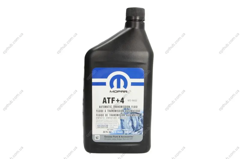 Олива для автоматичних трансмісій (0,946L) ((EN) no DSG) CHRYSLER ATF +4 CHRYSLER MS-9602 ATF+4 MOPAR 68218057AA (фото 1)