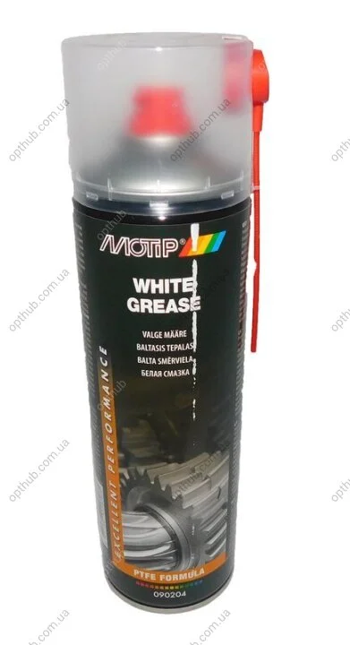 Белая смазка "White grease" Motip 500мл MOTIP 090204BS (фото 1)