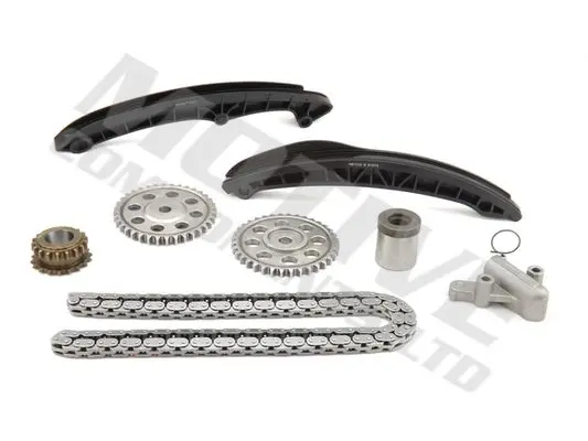 Комплект ГРМ (ланцюг + шестерня) AUDI A1, A3 SEAT ALHAMBRA, ALTEA, ALTEA XL, CORDOBA, IBIZA III, IBIZA IV, IBIZA IV SC, IBIZA IV ST, LEON, TOLEDO IV SKODA FABIA II 1.2-1.6LPG 02.02-07.18 MOTIVE TCK82 (фото 1)