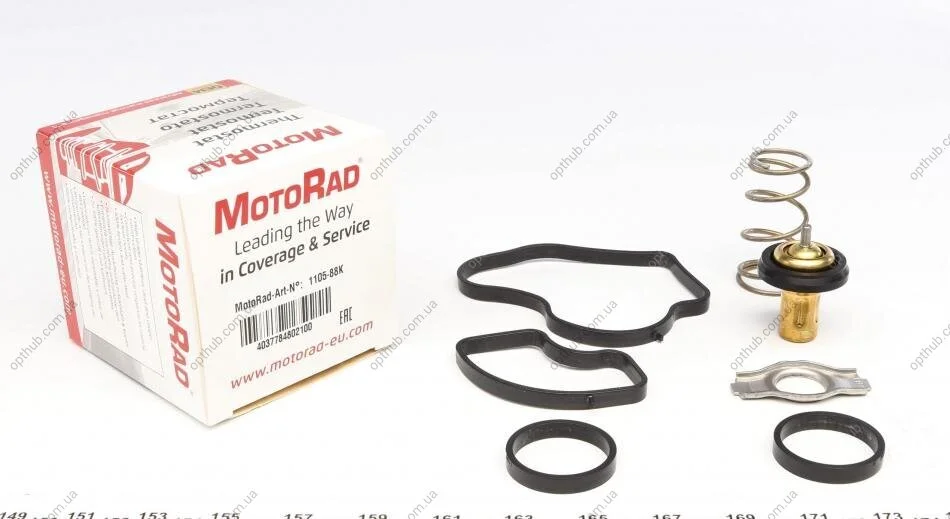 Термостат Fiat Doblo 1.6D Multijet 16-(88°C) (к-кт) UA63 MOTORAD 1105-88K (фото 1)