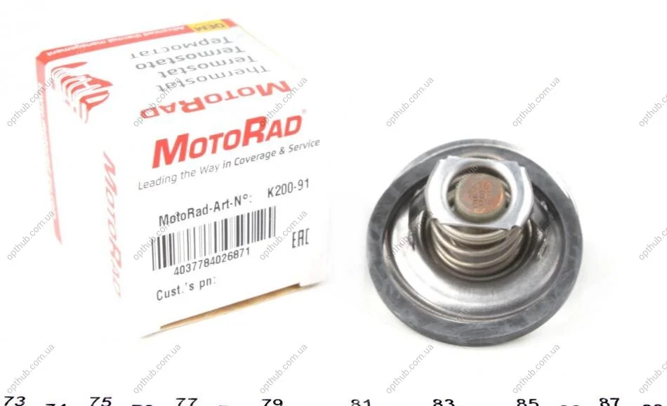 Термостат Audi A1/A3/Skoda Praktik/VW Golf/Polo 1.6TDI 00- (opt-om) MOTORAD 200-91K (фото 1)