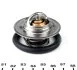 Термостат системи охолодження (88°C) CHEVROLET AVEO / KALOS DAIHATSU CHARMANT, CUORE II, FEROZA, ROCKY DODGE CARAVAN FORD SCORPIO I, SCORPIO II, SIERRA II, TRANSIT, TRANSIT TOURNEO 0.8-4.0 07.77- MOTORAD 201-88JK (фото 2)