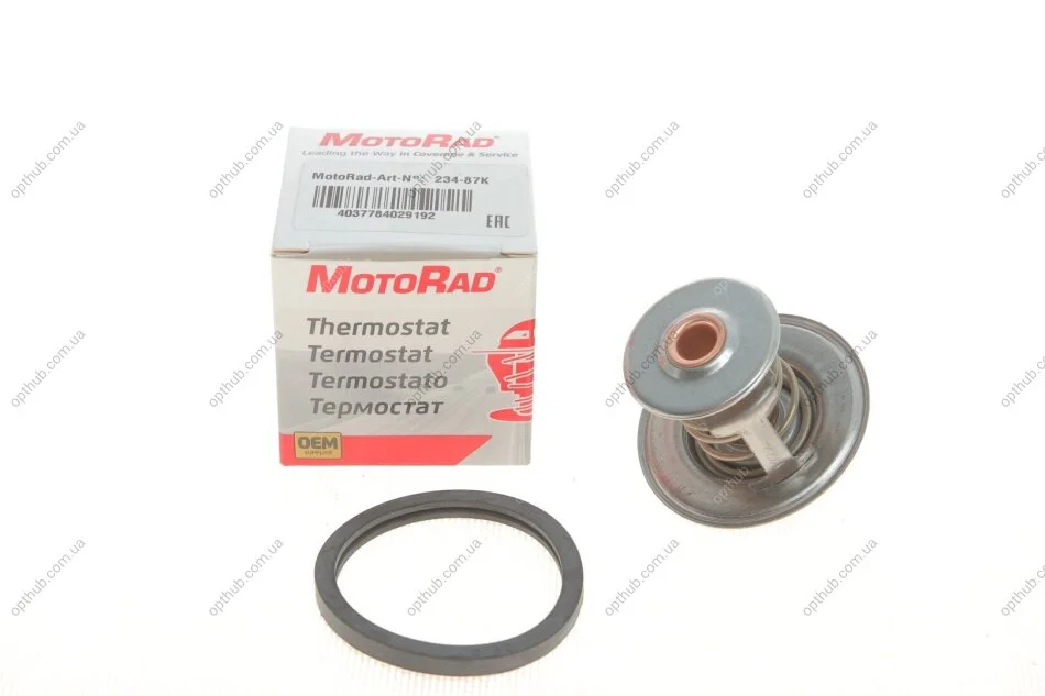 Термостат Ford Escort/Sierra/Seat Ibiza 84-93 (з прокладкою) UA63 MOTORAD 234-87K (фото 1)