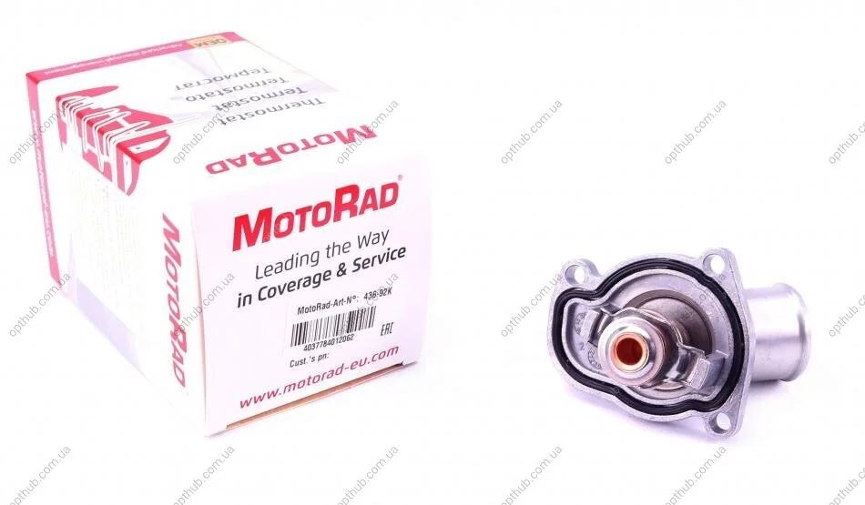 Термостат Opel Combo/Astra G/H 1.2/1.4i 98- (92°C) UA63 MOTORAD 436-92K (фото 1)