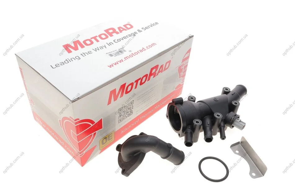 Фланець системи охолодження Ford Focus/Fiesta IV-VI/Fusion 1.0-1.6 98- (opt-om) MOTORAD CH2999 (фото 1)