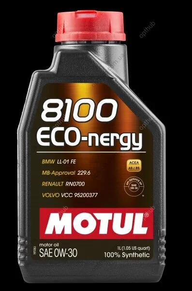 Олива моторна 8100 Eco-nergy 0W-30 1л MOTUL 102793 (фото 1)