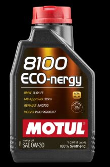 Олива моторна 8100 Eco-nergy 0W-30 1л MOTUL 102793