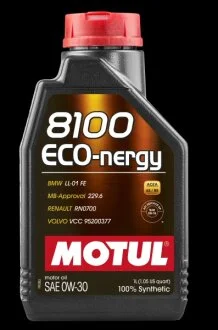 Олива моторна 8100 Eco-nergy 0W-30 1л MOTUL 102793