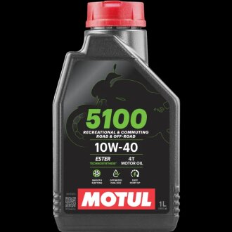 Олива моторна 5100 4T 10W-40 1л MOTUL 104066