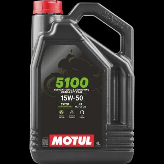 Олива моторна 5100 4T 15W-50 4л MOTUL 104083