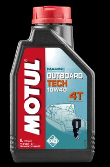 Олива моторна Outboard Tech 4T 10W-40 1л MOTUL 106397