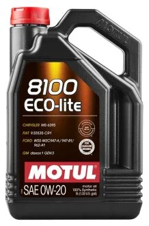 Масло моторное 8100 Eco-lite 0W-20 5л MOTUL 108536