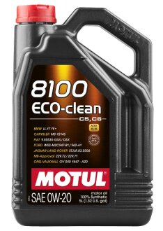 Олива моторна 8100 Eco-clean 0W-20 5л MOTUL 108862
